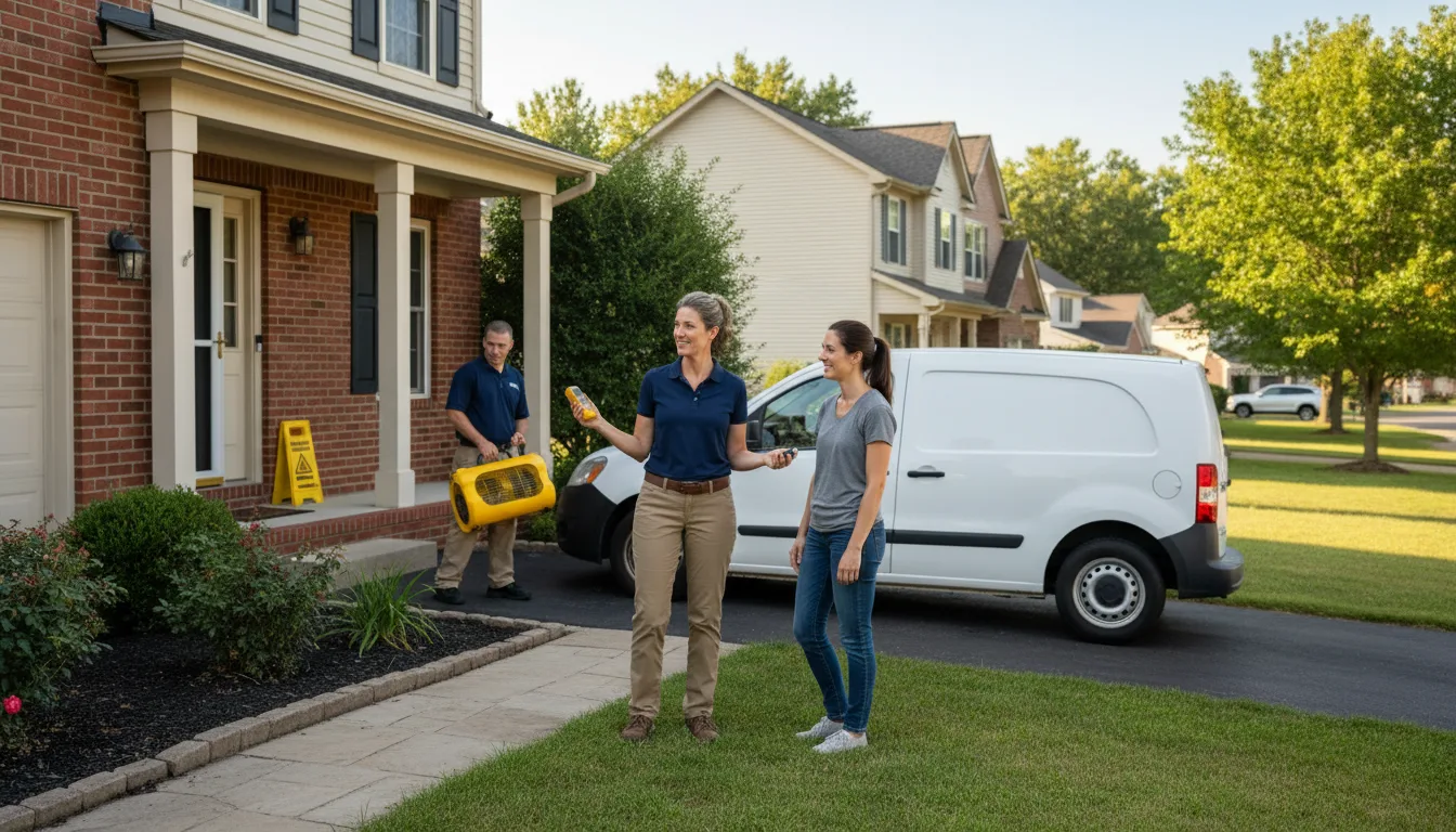 Residential water damage restoration in Pinetown, NC